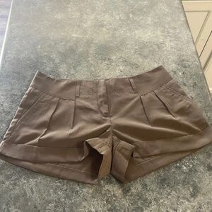 Mocha Express polyester shorts with pockets - size 8